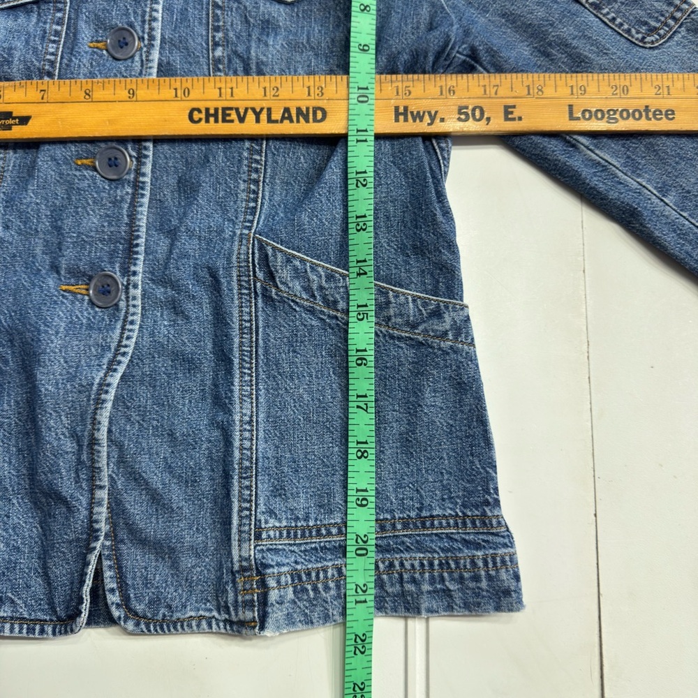 Jones New York Jeans Women’s Sz S Blue Denim Jean Jacket Cotton Classic - Picture 3 of 4